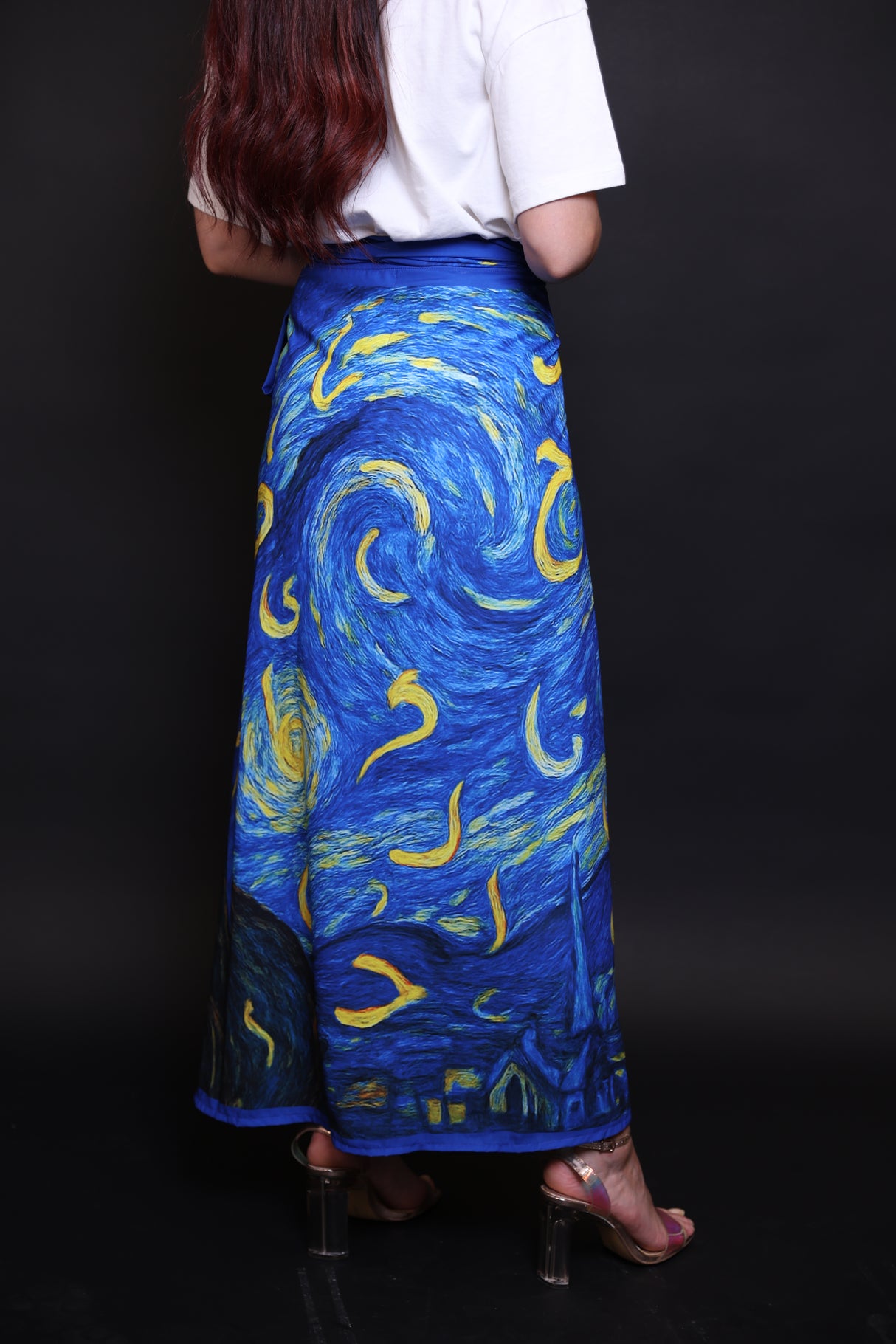 Van Gogh Skirt with Arabic Letters