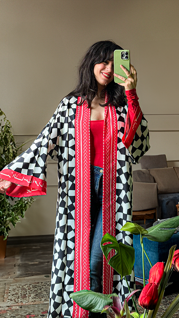 Damascene inspired abaya