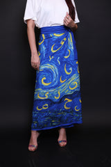 Van Gogh Skirt with Arabic Letters