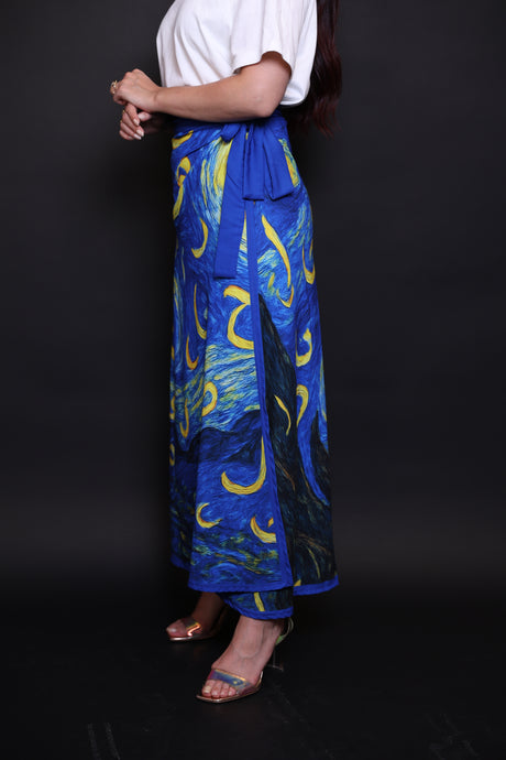Van Gogh Skirt with Arabic Letters
