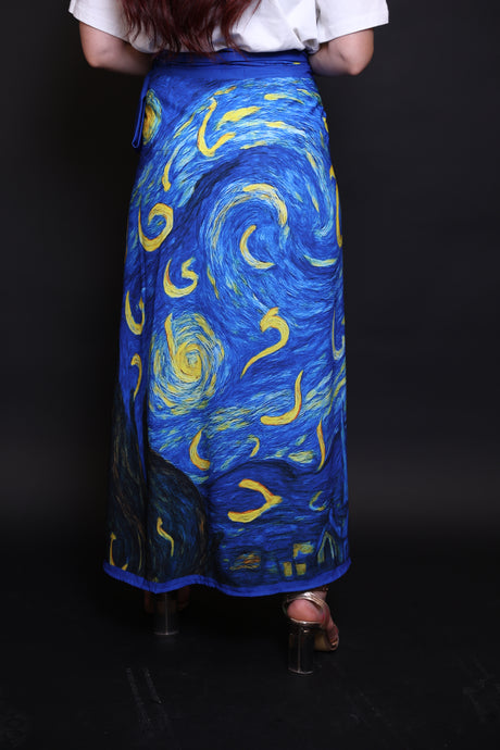 Van Gogh Skirt with Arabic Letters