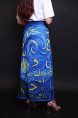 Van Gogh Skirt with Arabic Letters