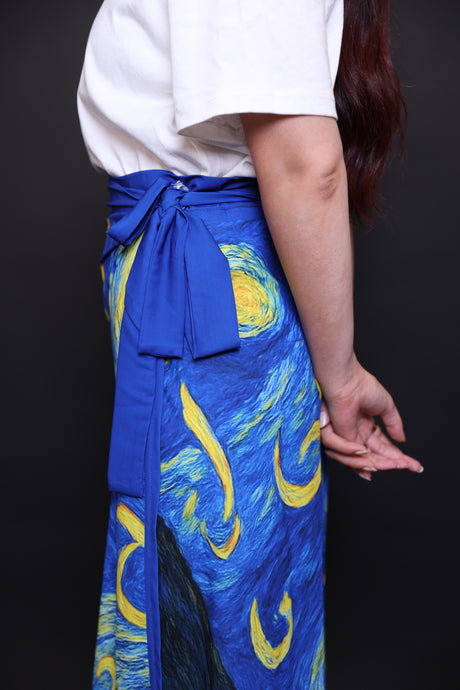 Van Gogh Skirt with Arabic Letters